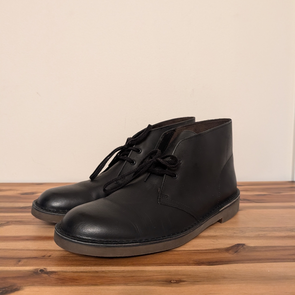 Clarks Desert Black Chukka Boots Men 11.5
